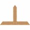 Ekena Millwork Portland Timber Gable Bracket, Western Red Cedar, 48"W x 32"H x 3 1/2"D x 5 1/2"F, 16/12 Pitch GBW048X32X0406POR00SWR - alternate 1